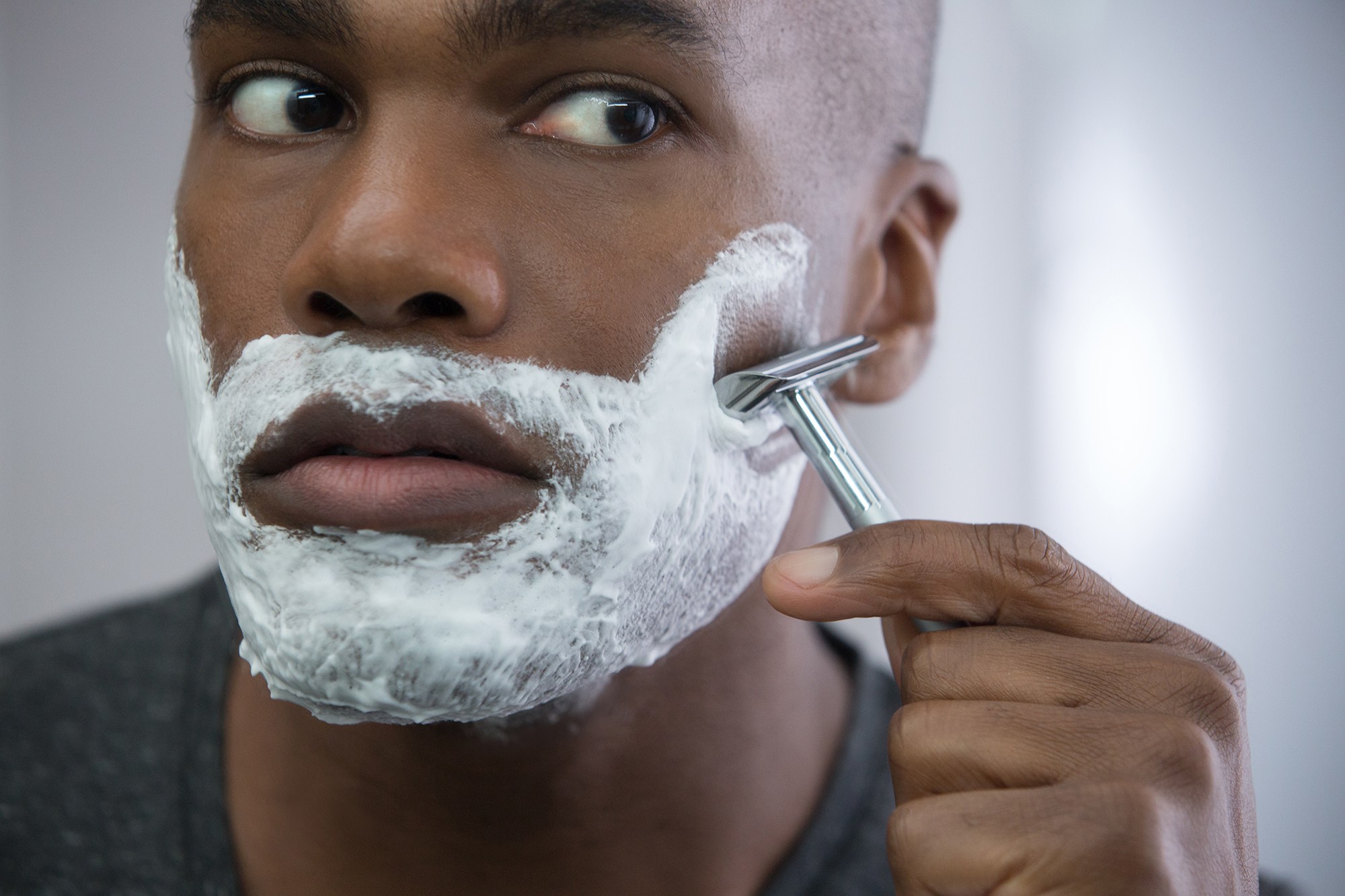 black-man-shaving