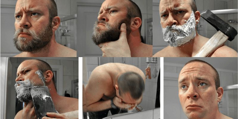 barba ou cara limpa diferença imagens