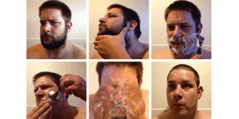 barba ou cara limpa