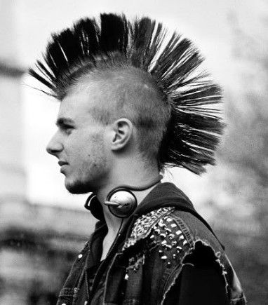 corte de cabelo punk