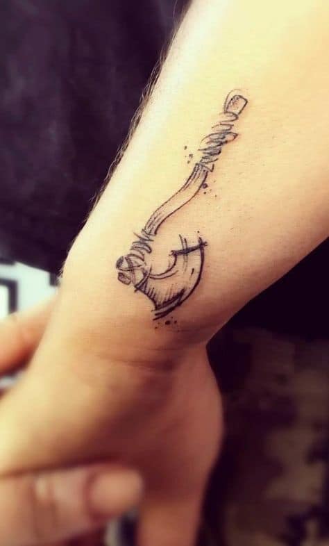 pequena tatuagem viking