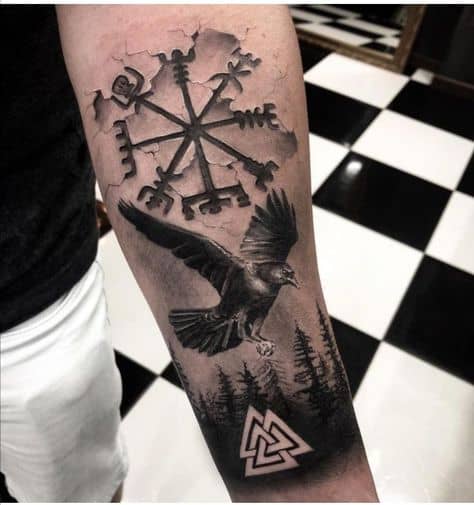 símbolos tatuagens vikings