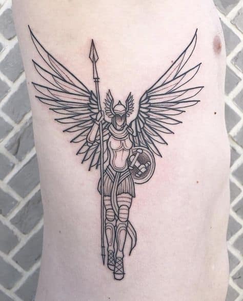 tatuagem viking valquíria