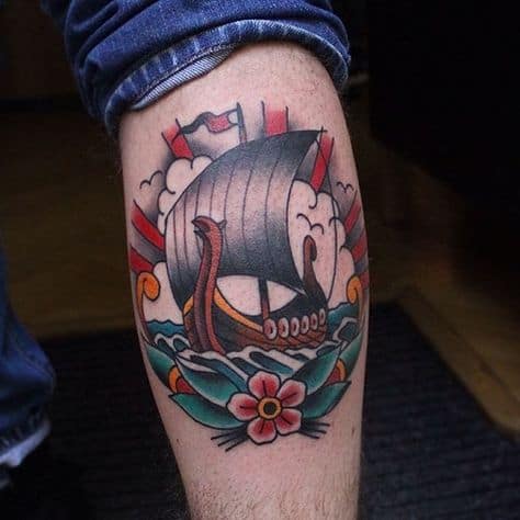 tatuar navio viking