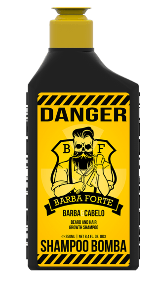 Shampoo Bomba Barba e Cabelo Danger Barba Forte